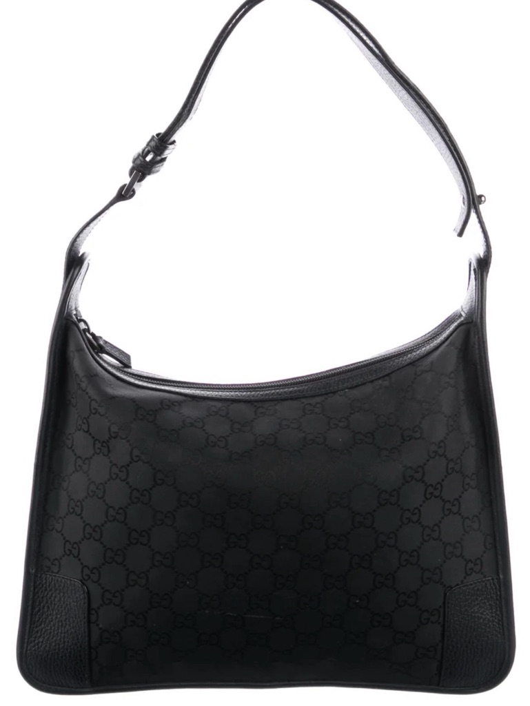 Gucci Gg Nylon Hobo Jackie O